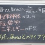 寝ても取らない体の疲れ
