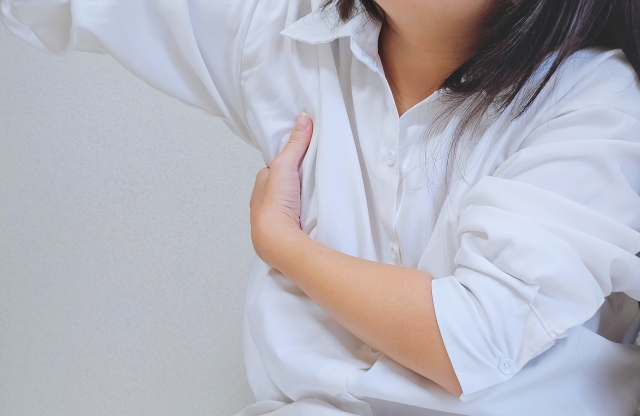 汗が気になる女性